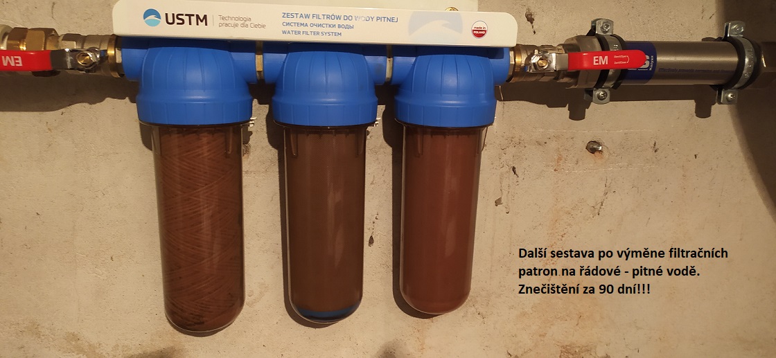 Vodní filtr FS3 ENTRY TRIO / EMI (3/4") 8 BAR, 30°C pro filtraci dešťové vody, včetně filtračních patron